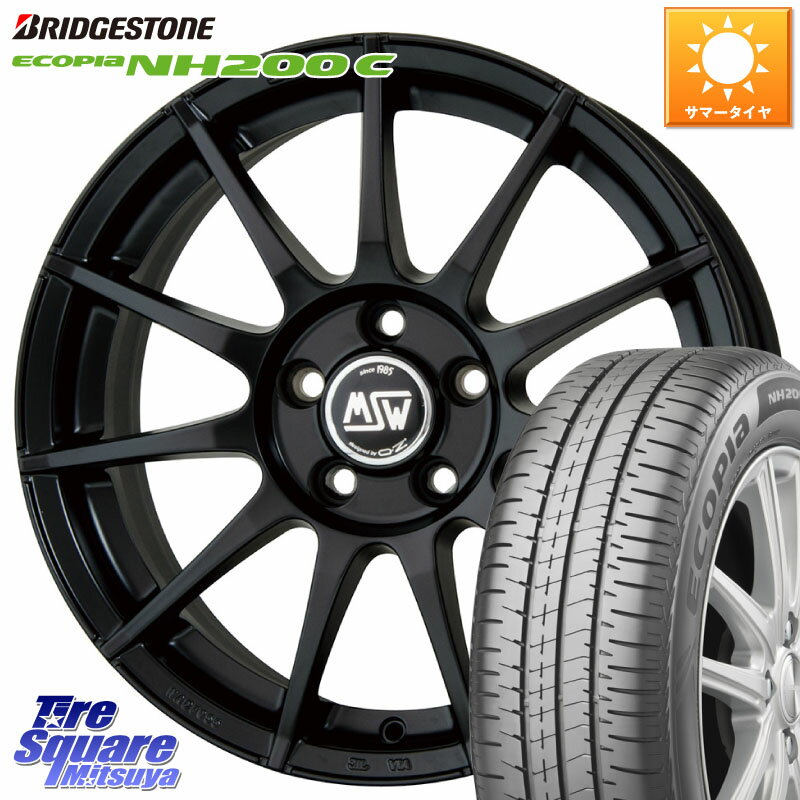 MSW by OZ MSW85-2 ホイール 15インチ 15 X 6.0J(AUDI A1 8XC) +30 5穴 100 ブリヂストン ECOPIA NH200C エコピア サマータイヤ 185/60R15 アウディ A1 8X系