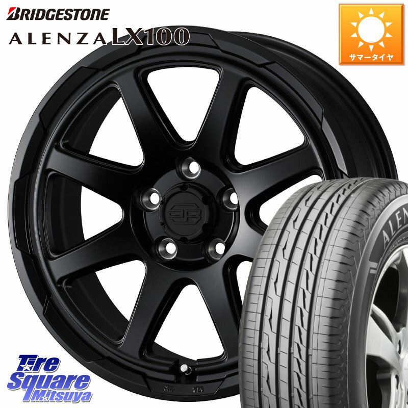 WEDS STADTBERGE BLK ホイール 17インチ 17 X 7.0J +38 5穴 114.3 ブリヂストン ALENZA アレンザ LX100 サマータイヤ 225/60R17 30系アルファード 30系ヴェルファイア デリカD:5 SL系フォレスター
