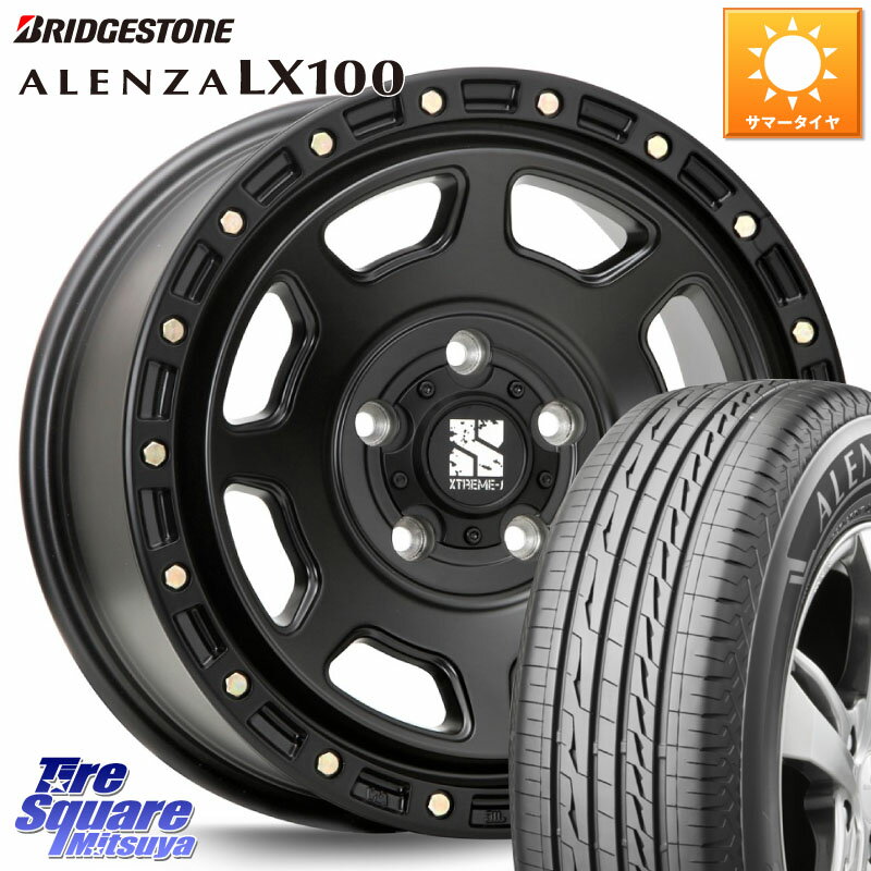 MLJ XJ07 XTREME-J BK 16インチ エクストリームJ 16 X 7.0J +35 5穴 114.3 ブリヂストン ALENZA アレンザ LX100 サマータイヤ 215/70R16 デリカD:5