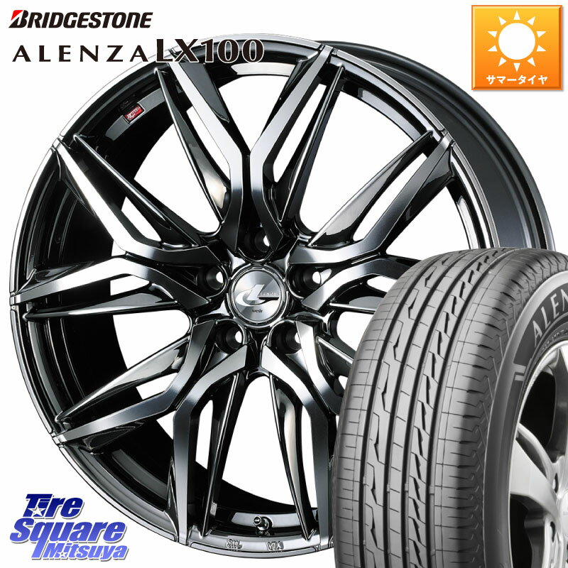 WEDS 40824 レオニス LEONIS LM BMCMC 18インチ 18 X 7.0J +47 5穴 114.3 ブリヂストン ALENZA アレンザ LX100 サマータイヤ 235/60R18