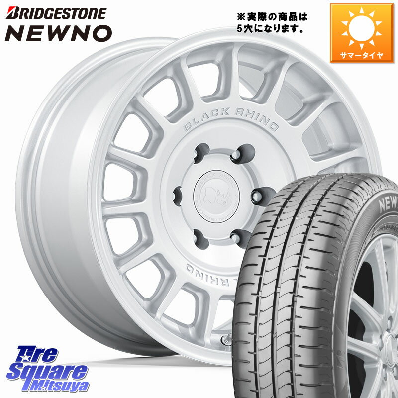 BLACK RHINO VOLL ボル シルバー ホイール 17インチ◇参考画像 17 X 8.0J +38 5穴 114.3 ブリヂストン NEWNO ニューノ サマータイヤ 225/50R17