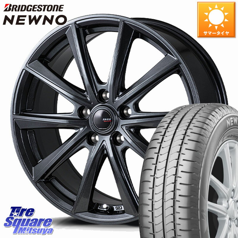 Japan三陽 ZACK Sport-FT ホイール 15インチ 15 X 6.0J +43 5穴 114.3 ブリヂストン NEWNO ニューノ サマータイヤ 205/65R15