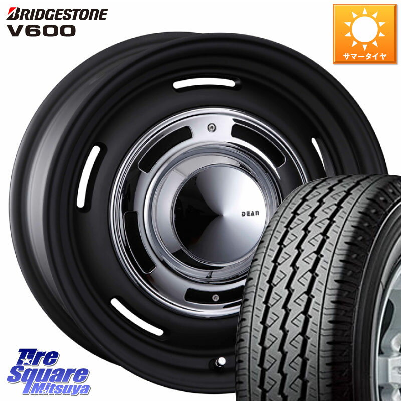 CRIMSON ディーン クロスカントリー ホイール 14インチ 欠品次回未定 14 X 5.0J(JWL-T) +43 4穴 114.3 ブリヂストン V600 サマータイヤ 165/80R14 97*95 NV200バネット・デリカD:3