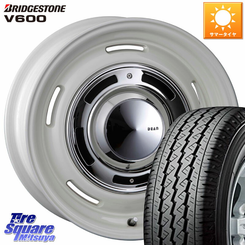 CRIMSON ディーン クロスカントリー ホイール 14インチ 14 X 5.0J(JWL-T) +43 4穴 114.3 ブリヂストン V600 サマータイヤ 165/80R14 97*95 NV200バネット・デリカD:3