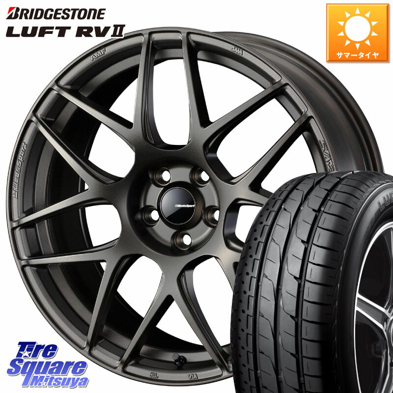 WEDS 74191 SA-27R ウェッズ スポーツ ホイール 18インチ 18 X 7.5J +35 5穴 114.3 ブリヂストン LUFT RV2 ルフト サマータイヤ 225/55R18 デリカD:5