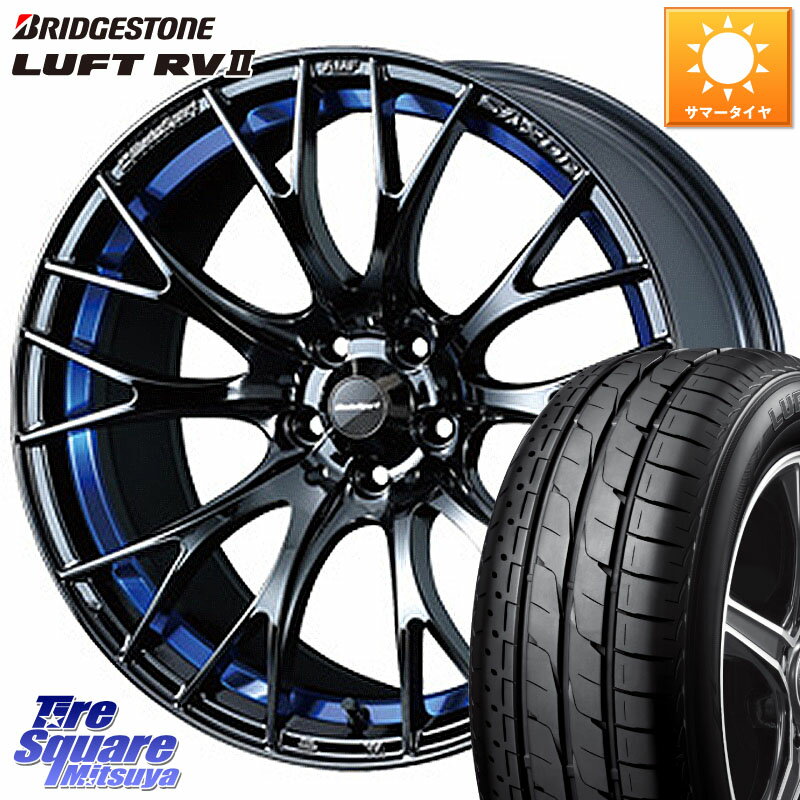 WEDS 72736 SA-20R SA20R ウェッズ スポーツ ホイール 18インチ 18 X 7.5J +35 5穴 114.3 ブリヂストン LUFT RV2 ルフト サマータイヤ 225/55R18 デリカD:5