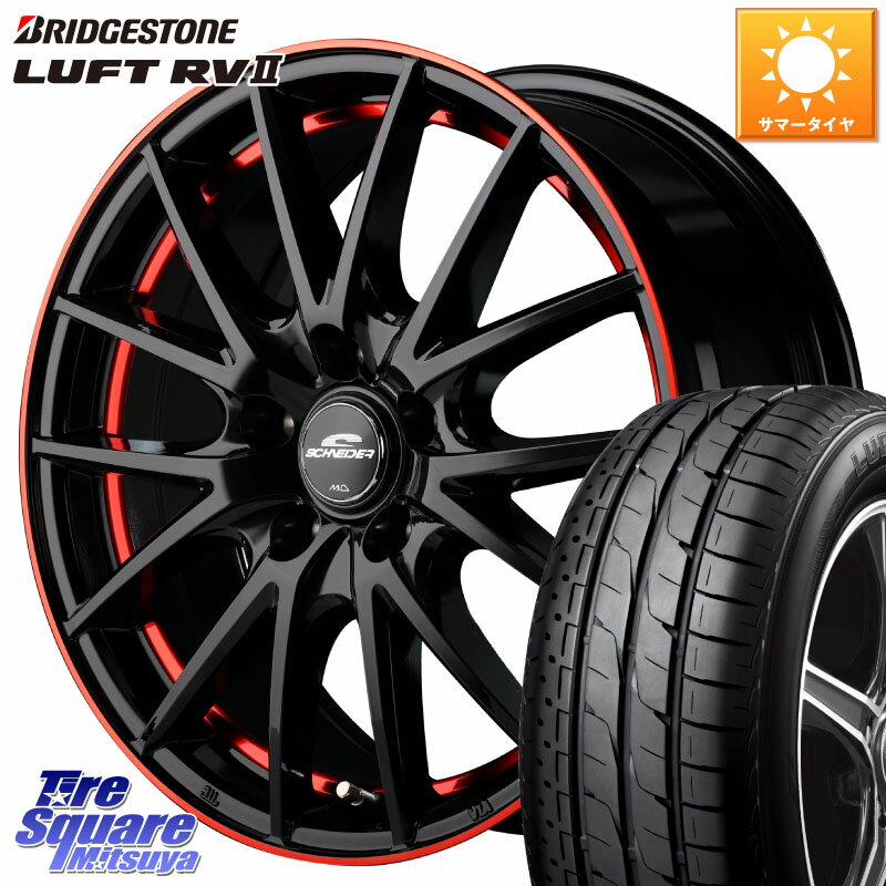 MANARAY MID SCHNEIDER シュナイダー RX27 17インチ 17 X 7.0J +48 5穴 114.3 ブリヂストン LUFT RV2 ルフト サマータイヤ 215/55R17 ヤリスクロス CX-3 RC系オデッセイ前期