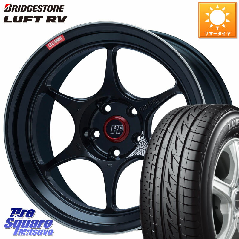 ENKEI エンケイ PerformanceLine PF06 BK ホイール 17インチ 17 X 7.5J +45 5穴 100 ブリヂストン LUFT RV ルフト RV サマータイヤ 215/50R17