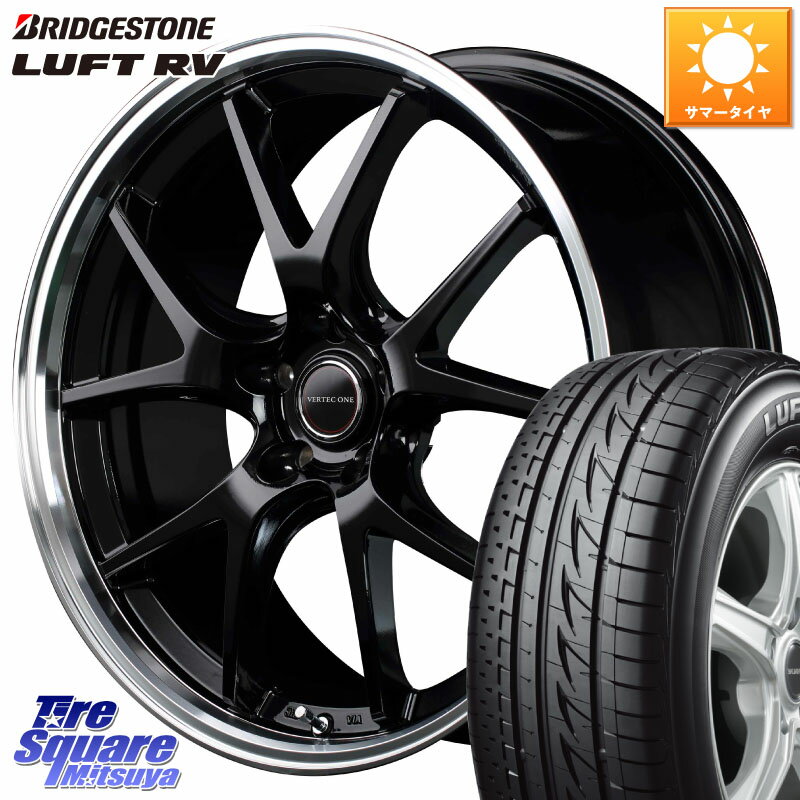 MANARAY MID VERTEC ONE EXE5 ホイール 18インチ 18 X 8.0J +42 5穴 114.3 ブリヂストン LUFT RV ルフト RV サマータイヤ 225/50R18 10系カローラクロス