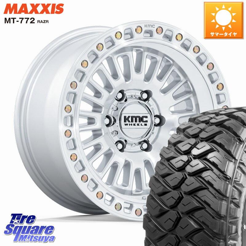 KMC KM554 AZTEC ホイール 17インチ 17 X 8.5J +0 6穴 139.7 MAXXIS マキシス MT-772 RAZR 265/70R17