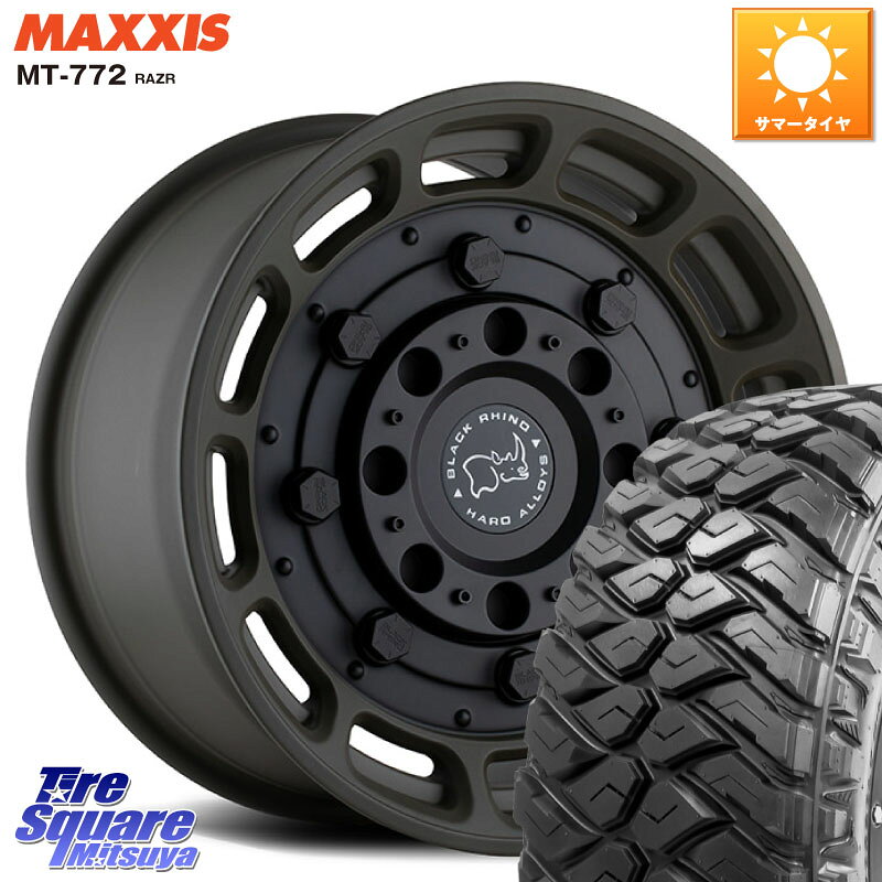 BLACK RHINO WARTHOG 17インチ 17 X 8.5J +0 6穴 139.7 MAXXIS マキシス MT-772 RAZR 285/70R17
