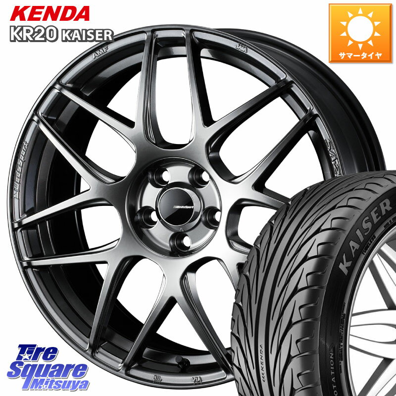WEDS 74220 SA-27R PSB ウェッズ スポーツ ホイール 18インチ 18 X 8.5J(EVO10 CZ4A) +35 5穴 114.3 KENDA ケンダ カイザー KR20 サマータイヤ 245/40R18 CZ4Aランエボ10ブレンボキャリパー対応