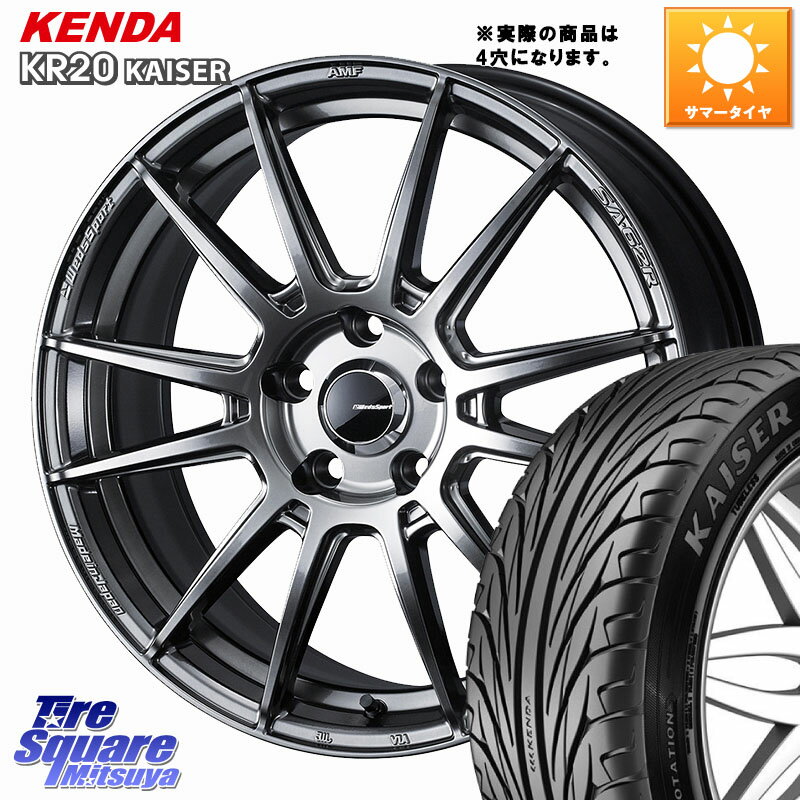 WEDS WedsSport SA-62R ホイール 16インチ 16 X 6.5J(ND5RC Brembo) +42 4穴 100 KENDA ケンダ カイザー KR20 サマータイヤ 205/50R16 ロードスター オプションブレンボキャリパー対応(チューナーサイズ)