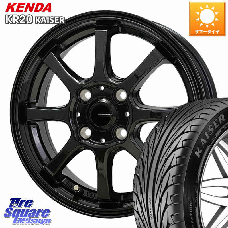 HotStuff G-SPEED G-08 ホイール 16インチ 16 X 6.0J +45 4穴 100 KENDA ケンダ カイザー KR20 サマータイヤ 205/45R16
