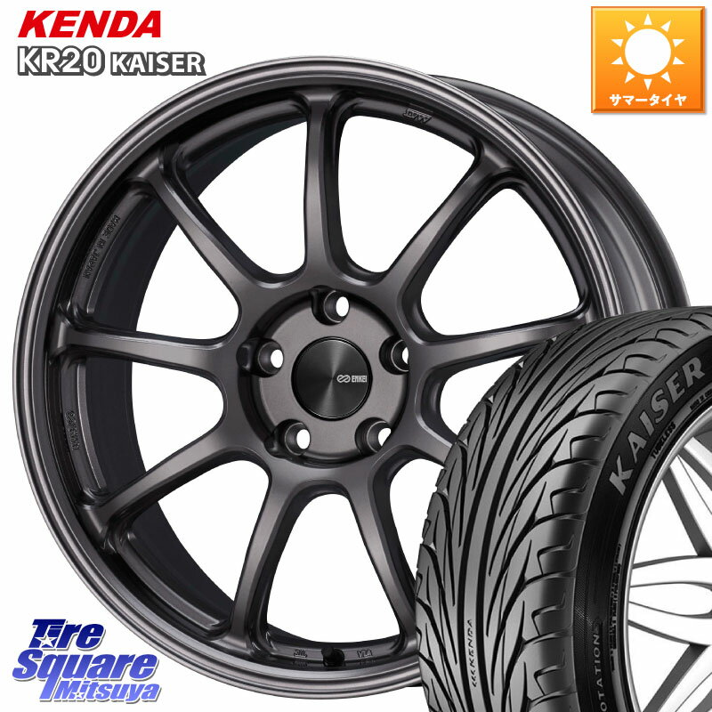 ENKEI PerformanceLine PF09 ホイール 4本 18インチ 18 X 8.0J(BMW F30 F31) +35 5穴 120 KENDA ケンダ カイザー KR20 サマータイヤ 225/45R18 BMW 3シリーズ F30 F31