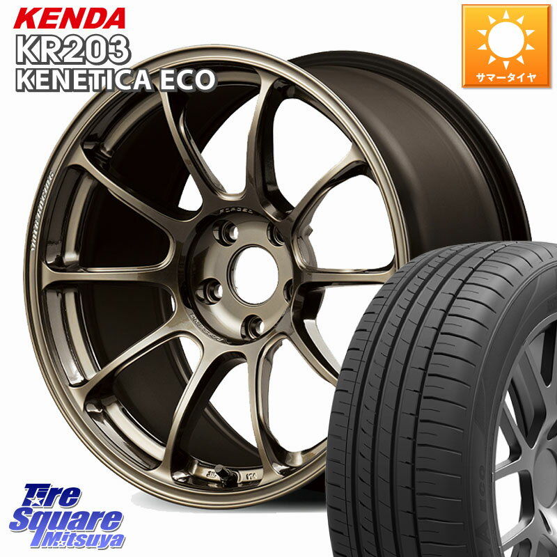 RAYS 【欠品次回2~3月】 ZE40 VOLK RACING 鍛造 ホイール 18インチ 18 X 8.0J +45 5穴 114.3 KENDA ケンダ KENETICA ECO KR203 サマータイヤ 245/45R18