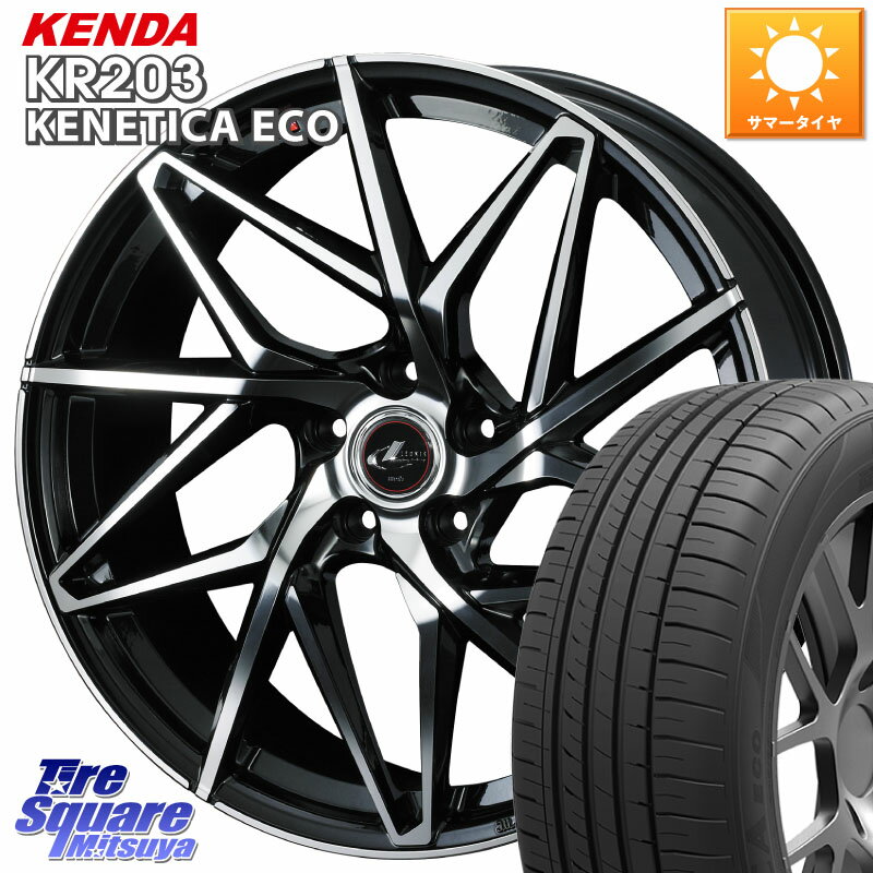 WEDS 40613 レオニス LEONIS IT PBMC 18インチ 18 X 8.0J +42 5穴 114.3 KENDA ケンダ KENETICA ECO KR203 サマータイヤ 245/45R18(2)