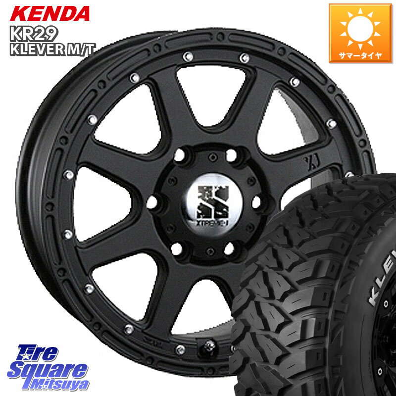 MLJ XTREME-J エクストリームJ ホイール 17インチ 17 X 7.5J(US) +25 6穴 139.7 KENDA ケンダ KR29 KLEVER MT M/T アウトラインホワイトレター サマータイヤ 265/70R17