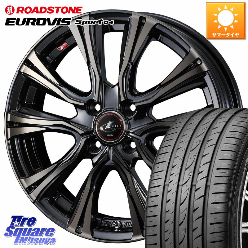 WEDS 41225 LEONIS VR ウェッズ レオニス ホイール 16インチ 16 X 6.0J +42 4穴 100 ROADSTONE ロードストーン EUROVIS sport 04 サマータイヤ 205/45R16