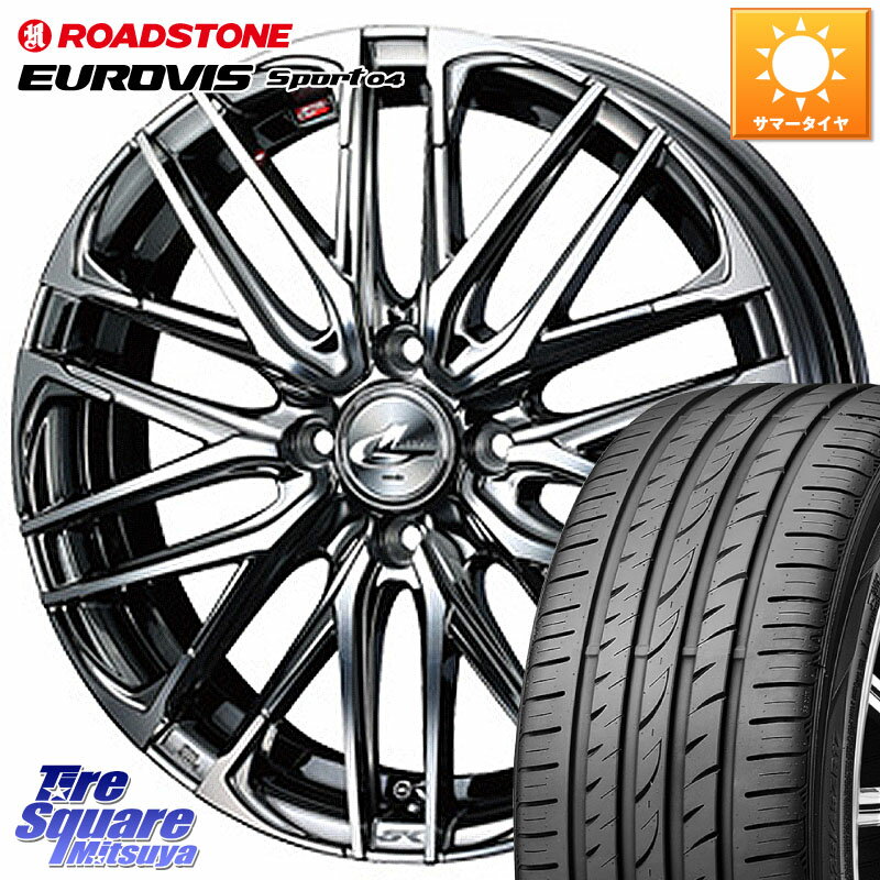 WEDS 38306 レオニス SK ウェッズ Leonis ホイール 17インチ 17 X 6.5J +42 4穴 100 ROADSTONE ロードストーン EUROVIS sport 04 サマータイヤ 205/40R17 E11ノート モビリオ モビリオスパイク
