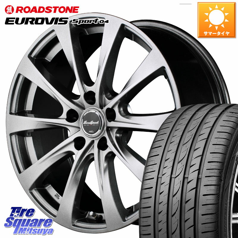 MANARAY MID EuroSpeed F10 ホイール 4本 17インチ 17 X 7.0J +50 5穴 114.3 ROADSTONE ロードストーン EUROVIS sport 04 サマータイヤ 215/45R17