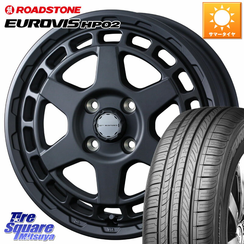 WEDS MUDVANCE X TYPE S ホイール 14インチ 14 X 4.5J +45 4穴 100 ROADSTONE ロードストーン EUROVIS HP02 サマータイヤ 175/70R14 Mx27/37/47Sソリオ・デリカD2