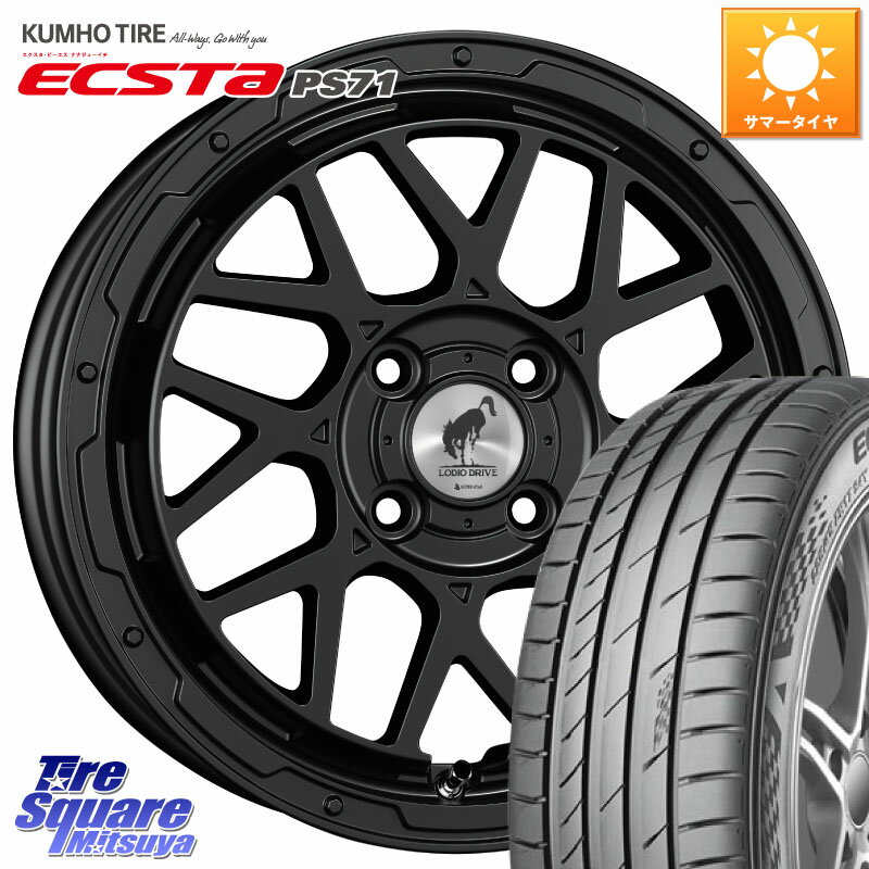 SUPER STAR LODIO DRIVE ロディオドライブ 8M MONO モノ 16インチ 16 X 6.0J +42 4穴 100 KUMHO ECSTA PS71 エクスタ サマータイヤ 205/45R16