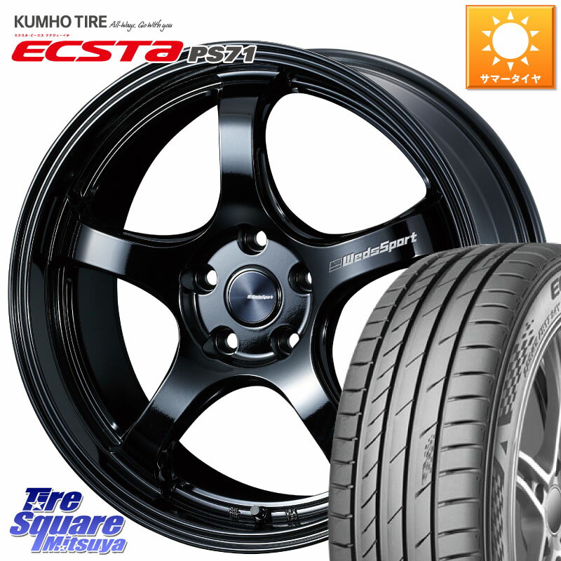 WEDS 72917 RN-05M ウェッズ スポーツ ホイール 19インチ 19 X 8.0J +45 5穴 114.3 KUMHO ECSTA PS71 エクスタ サマータイヤ 245/35R19 WRX S4(VBH)