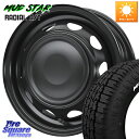 WEDS 14041 NeoCarrow ネオキャロ ブラック 12インチ スチール ホイール 12 X 3.5J +34 4穴 100 MUDSTAR マッド...