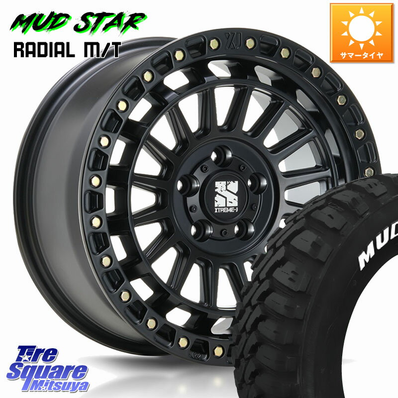 MLJ XJ08 XTREME-J ホイール 16インチ 16 X 7.0J +35 5穴 114.3 MUDSTAR マッドスターRADIAL MT M/T ホワイトレター 215/70R16 デリカD:5