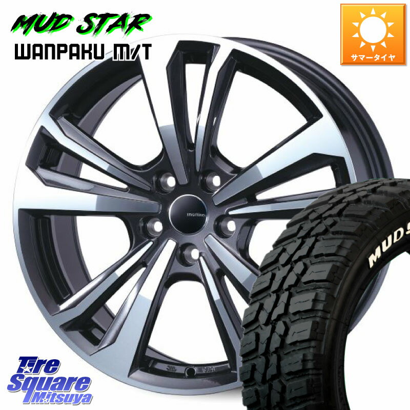 TARGA 【欠品次回11月中旬予定】smartline365 18 X 8.0J(AUDI A6 D2D) +43 5穴 112 MUDSTAR WANPAKU MT ワンパク M/T ホワイトレター 225/55R18 アウディ A6 F2系