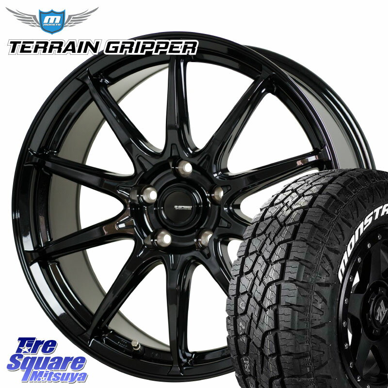 HotStuff G-SPEED G-05 G05 5H ホイール 4本 16インチ 16 X 6.5J +48 5穴 100 MONSTA TIRE TERRAIN GRIPPER ALL TERRAIN ホワイトレター LT 215/70R16 GT系スバルXV