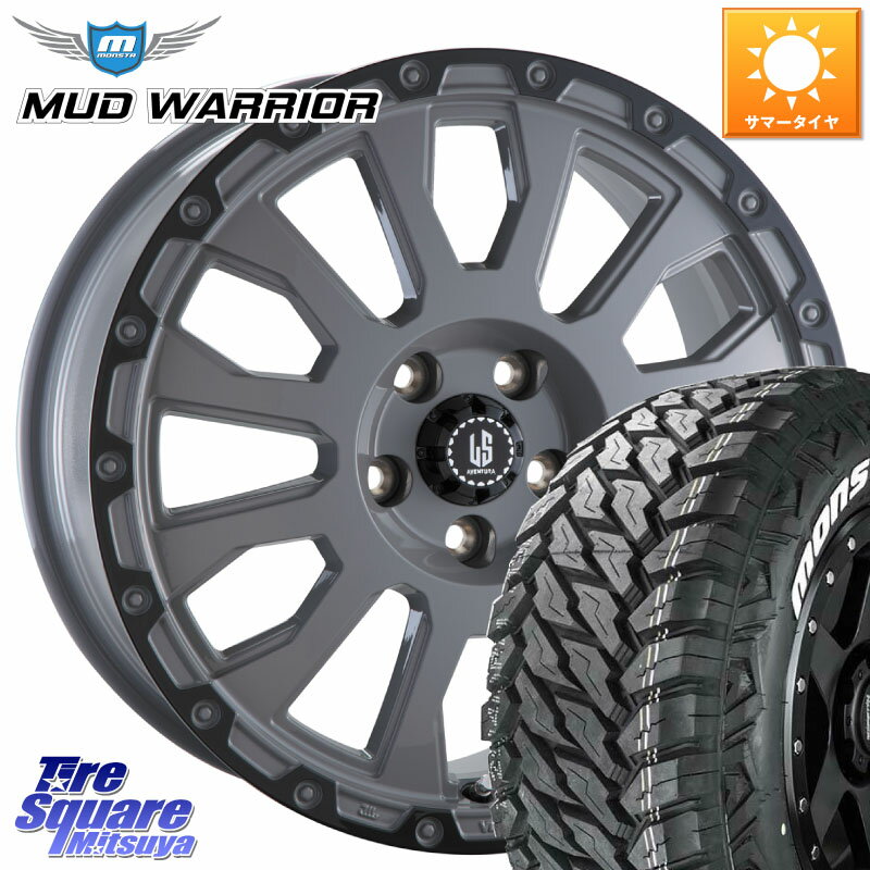 阿部商会 LA STRADA AVENTURA アヴェンチュラ 16インチ 16 X 7.0J +42 5穴 114.3 MONSTA TIRE MUD WARRIOR MT M/T ホワイトレター 215/70R16 デリカD:5