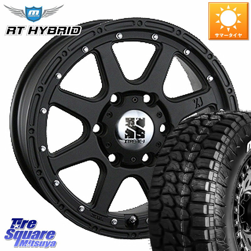 MLJ XTREME-J エクストリームJ ホイール 18インチ 18 X 8.0J(US) +25 6穴 139.7 MONSTA TIRE RT HYBRID RT R/T ハイブリット ホワイトレター 265/60R18