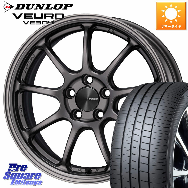 ENKEI PerformanceLine PF09 ホイール 4本 16インチ 16 X 7.0J +48 5穴 100 DUNLOP ダンロップ VEURO VE304 サマータイヤ 195/60R16