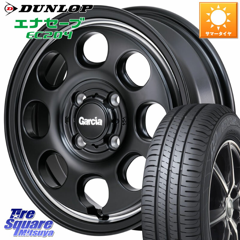 MANARAY MID Garcia Palm8 ガルシア パーム8 ホイール 15インチ 15 X 4.5J +45 4穴 100 DUNLOP ダンロップ エナセーブ EC204 ENASAVE サマータイヤ 155/60R15