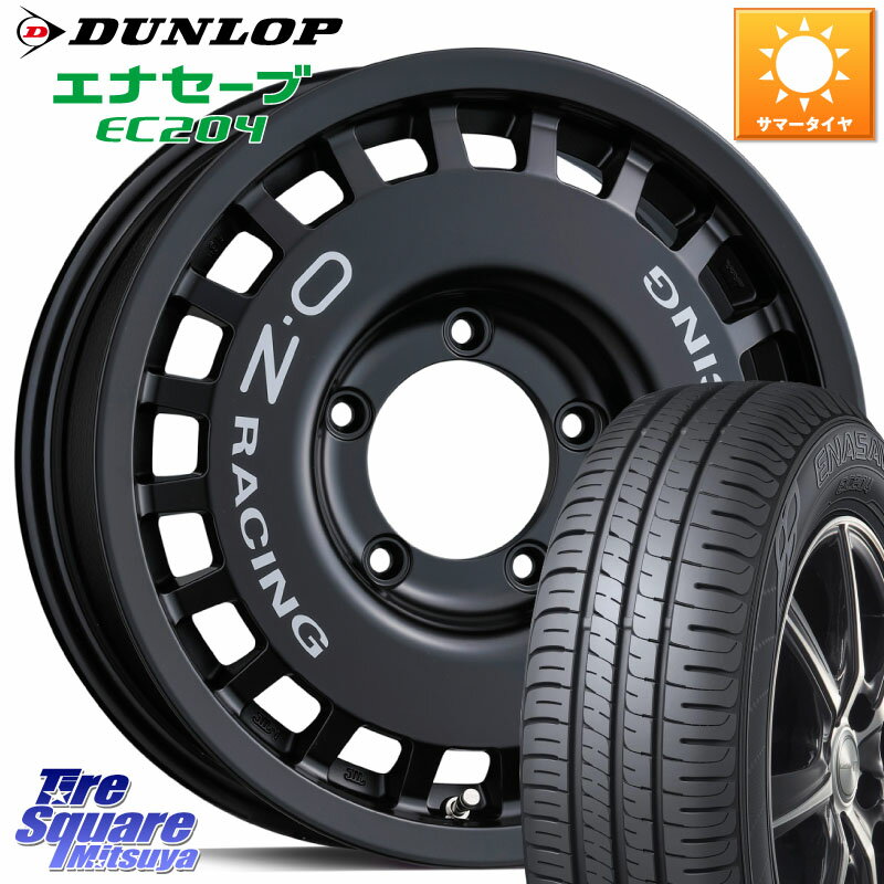 OZ Rally Racing 4x4 ラリーレーシング ジムニーシエラ用 ※インセット-5 ホイール 16インチ 16 X 6.0J +0 5穴 139.7 DUNLOP ダンロップ エナセーブ EC204 ENASAVE サマータイヤ 215/65R16 ジムニー専用(要オーバーフェンダー等) ジムニ−シエラ・ノマド(カスタム)