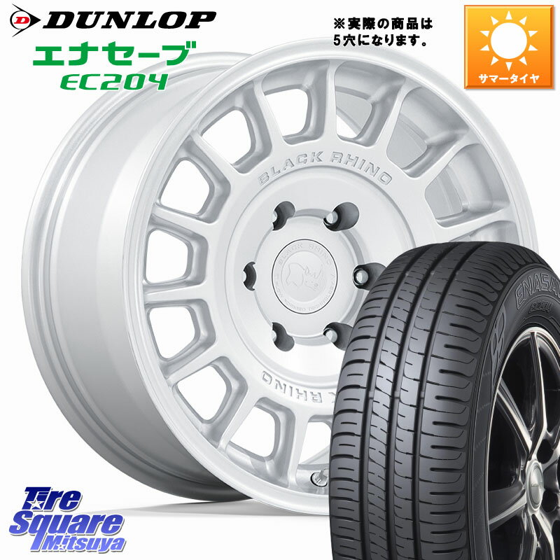 BLACK RHINO VOLL ボル シルバー ホイール 17インチ◇参考画像 17 X 8.0J +38 5穴 114.3 DUNLOP ダンロップ エナセーブ EC204 ENASAVE サマータイヤ 215/50R17