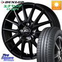 MANARAY MID SCHNEIDER SQ27 ブラック ホイール 13インチ 13 X 4.0J +43 4穴 100 DUNLOP ダンロップ エナセ...