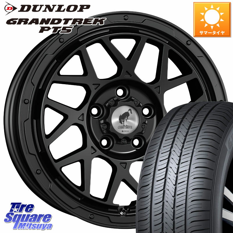 SUPER STAR LODIO DRIVE ロディオドライブ 8M MONO モノ 16 X 7.0J +42 5穴 114.3 DUNLOP ダンロップ GRANDTREK PT5 グラントレック サマータイヤ 225/70R16 デリカD:5