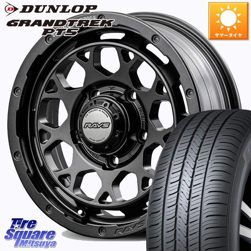 RAYS 【欠品次回2~3月】 TEAM DAYTONA M9+ Spec M ホイール 16インチ 16 X 5.5J +20 5穴 139.7 DUNLOP ダンロップ GRANDTREK PT5 グラントレック サマータイヤ 215/65R16 ジムニー専用(要オーバーフェンダー等)