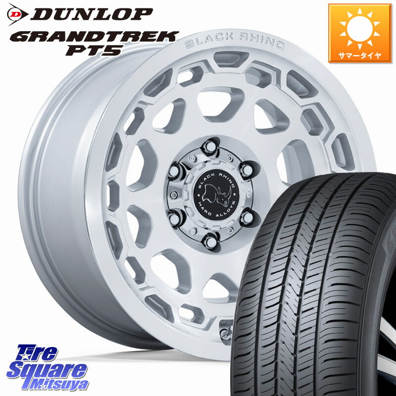 BLACK RHINO CONGO コンゴ ホイール 17インチ 17 X 8.5J +35 6穴 139.7 DUNLOP ダンロップ GRANDTREK PT5 グラントレック サマータイヤ 265/70R17