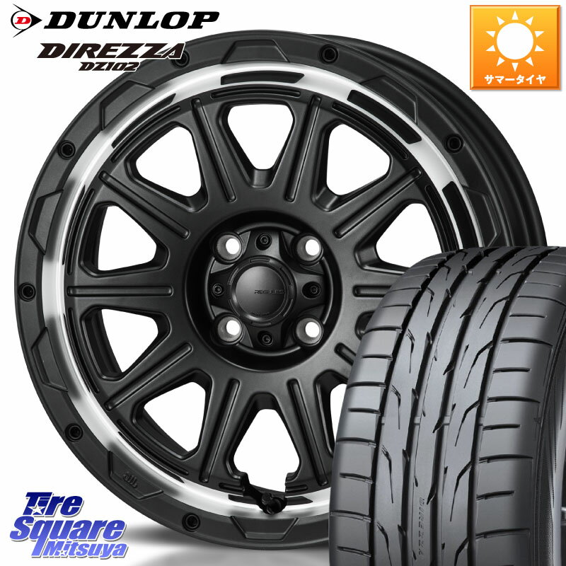 MONZA HI-BLOCK REGULES 16インチ 16 X 6.0J +40 4穴 100 DUNLOP ダンロップ ディレッツァ DZ102 DIREZZA サマータイヤ 205/45R16