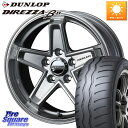 WEDS KEELER TACTICS シルバー ホイール 4本 17インチ 17 X 7.0J +38 5穴 114.3 DUNLOP DIREZZA B11 ディレッツァ ベータ11 225/45R17 GRヤリスRSノーマルキャリパー