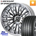 WEDS Kranze Schritt ReverseRim LoDisk 3ピース ホイール 20インチ 20 X 9.0J +38 5穴 114.3 DUN...