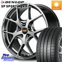 MANARAY MID RMP - 025F ホイール 19インチ 19 X 8.0J +45 5穴 114.3 DUNLOP ダンロップ SP SPORT MAXX 060+ スポーツマックス 255/50R19