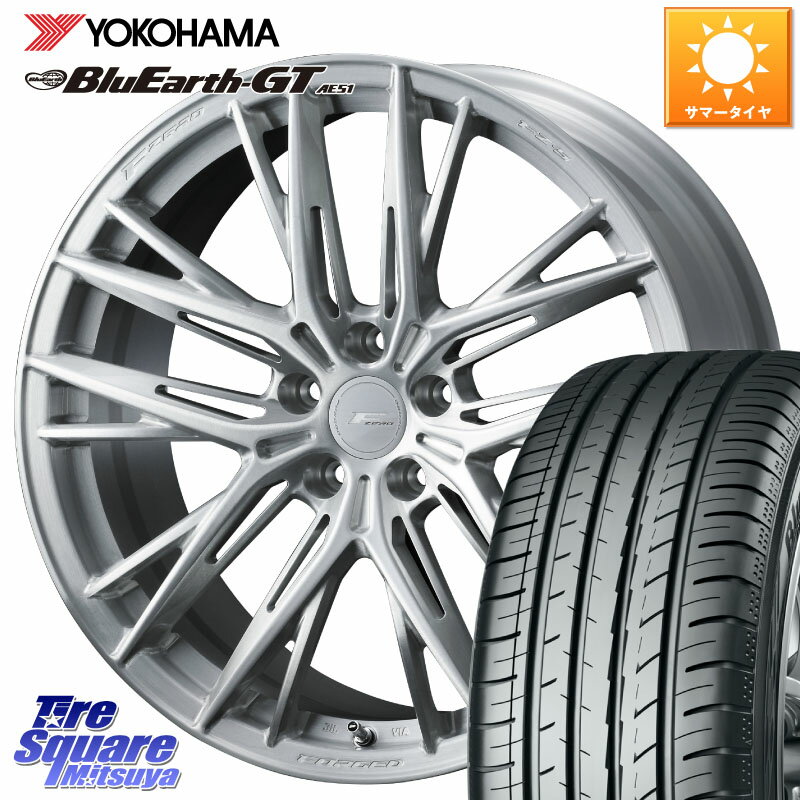 WEDS F ZERO FZ-5 FZ5 鍛造 FORGED ホイール 19インチ 19 X 8.5J(VAB 6POT) +48 5穴 114.3 YOKOHAMA R4580 BluEarth-GT AE51 ヨコハマ 245/35R19 WRX STI アプライドD-F(ブレンボ6POTキャリパー)対応