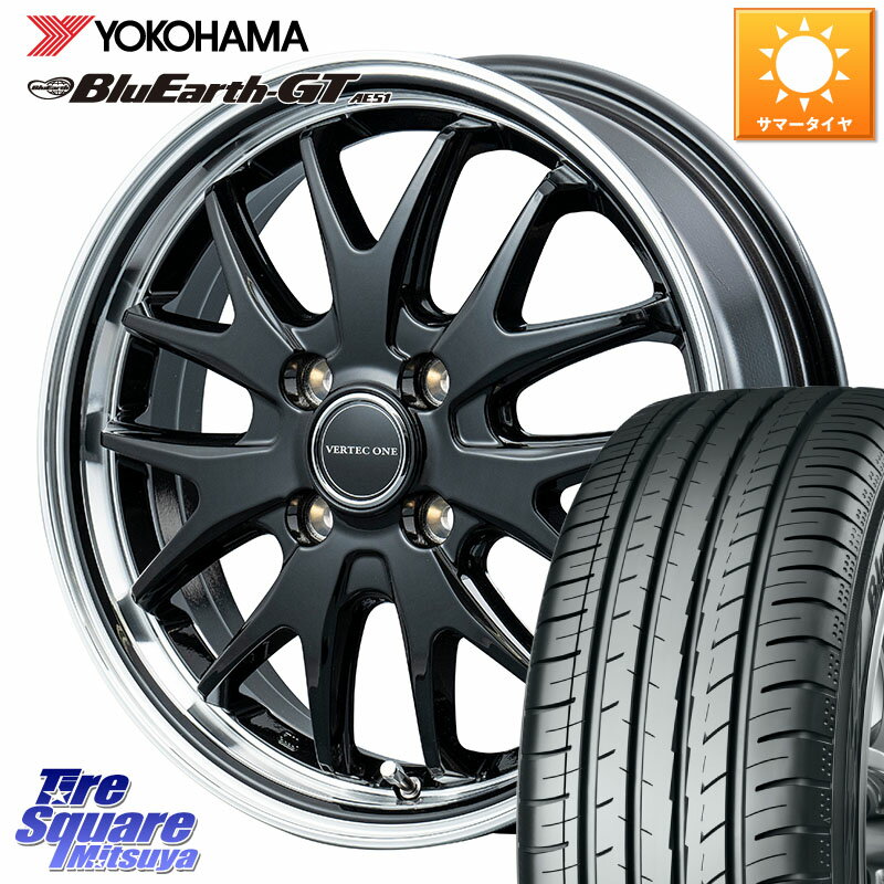 MANARAY 【欠品次回12月下-1上旬予定】MID VERTEC ONE EXE7 ホイール 14インチ 14 X 4.5J +45 4穴 100 YOKOHAMA R4577 BluEarth-GT AE51 ヨコハマ 155/65R14 N-BOX デリカミニ2WD タント スペーシア サクラ ハイゼット アゲトラCustom車用※軽自動車専用ホイール※