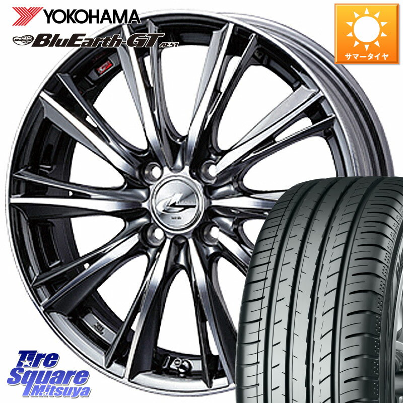 WEDS 【欠品次回12月下旬】 33877 レオニス WX ウェッズ Leonis ホイール 16インチ 16 X 6.0J +50 4穴 100 YOKOHAMA R4620 BluEarth-GT AE51 ヨコハマ 205/45R16