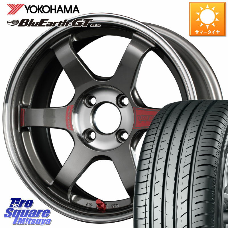 RAYS 【欠品次回2~3月】 レイズ TE37 ボルクレーシング SONIC SL ホイール 15インチ 15 X 5.5J +44 4穴 100 YOKOHAMA R4608 BluEarth-GT AE51 ヨコハマ 175/65R15 アクア 160系カローラフィールダー GR・GS系フィット クロスビー スイフト4穴 130系ヴィッツ スペイド